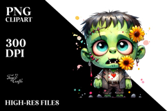 Funny Haunted Doll with Tutu PNG Product Image 2