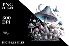 Magical Mushroom,Watercolor PNG Product Image 3