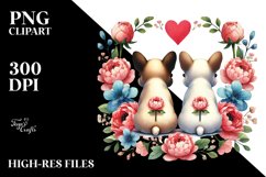 View from Behind French Bulldog Heart Shape PNG Product Image 2