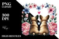 French Bulldog Heart View from Behind PNG Product Image 2