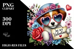 Detailed Colorful Puppy, PNG Product Image 2