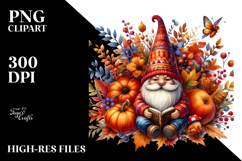 Vibrant Autumn Gnome PNG Product Image 2