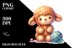 Colorful Plush Lamb PNG Product Image 2
