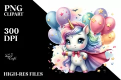 Cute Baby Unicorn Poses as Hero Product Image 1