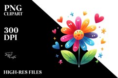 Colorful Flower with Blood PNG Product Image 2