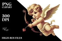 Retro Cupid, Transparent PNG Product Image 2