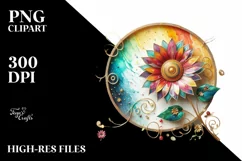 Watercolor Luxury Flower Love Splash Clipart Product Image 1
