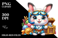 Vibrant Baby Rabbit with Snorkel Set PNG Product Image 2