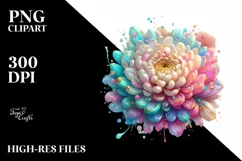 Vibrant Chrysanthemum, Transparent PNG Product Image 1