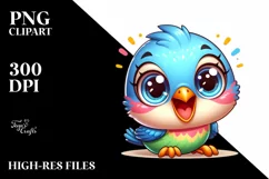 Colorful Small Baby Finch | Clipart Product Image 1