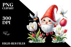 Floating Gnome Tulip PNG Product Image 2