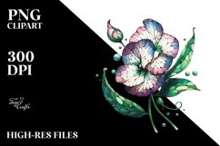 Detailed Stained Sweet Pea with Metallic Insertions | Product Image 1