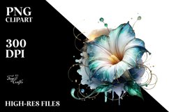 Abstract Glossy Morning Glory Clipart Product Image 1