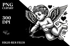 Tattoo Style Cupid PNG Product Image 2