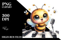 Cute Baby Bee PNG Product Image 2