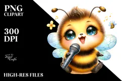 Cute Baby Bee PNG Product Image 2