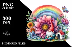 Gnome House Made of Large Flower Product Image 3