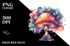Colorful Magical Celestial Astral Mushroom | Sublimation Product Image 3