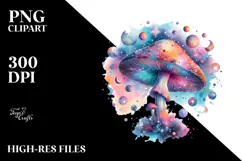 Colorful Magical Mushroom PNG Product Image 2