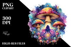 Magical Mushroom Tarot, White Background Product Image 2