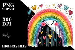 Simple Smiling Rainbow, Transparent PNG Product Image 2