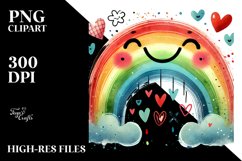 Simple Smiling Rainbow, Transparent PNG Product Image 2