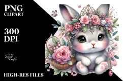 Adorable Baby Bunny PNG Product Image 2