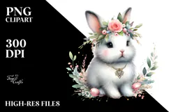 Adorable Baby Bunny PNG Product Image 2