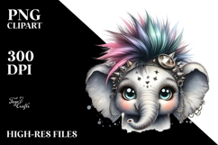 Cute Baby Elephant PNG Product Image 2