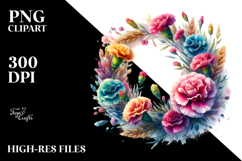 Vibrant Carnation Wreath Product Image 2