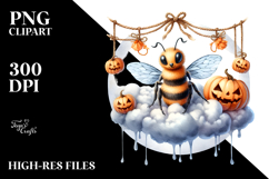Bee Halloween Cloud PNG Product Image 1
