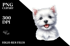 Happy Baby West Highland White Terrier PNG Product Image 2