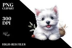 Happy Baby West Highland White Terrier PNG Product Image 2
