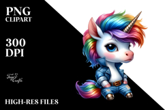 Vibrant Unicorn in Watercolor, High-Res PNG Product Image 2