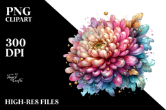 Chrysanthemum in Pastel, Translucent PNG Product Image 2