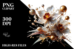 Glossy Narcissus in Material, PNG Product Image 2
