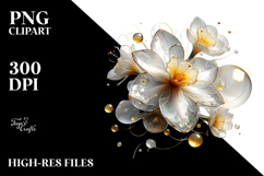 Glossy Narcissus in Material, PNG Product Image 2