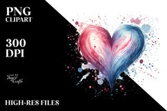 Watercolor Heart PNG Product Image 2