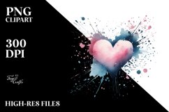 Watercolor Heart PNG Product Image 2