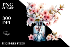 Abstract Bottle with Cherry Blossom Product Image 2