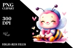 baby Bee on Sailor Resting, Transparent PNG Product Image 2