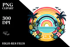 Tropical Rainbow, 20 oz Tumbler PNG Product Image 2