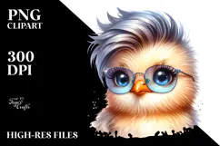 Cool Chick with High Details, Transparent PNG Product Image 2
