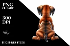 Watercolor Boxer with Christmas Gifts, Transparent PNG Product Image 1