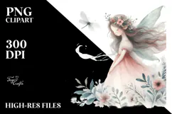 Whimsical Fairy Illustration, High-Res PNG Product Image 2