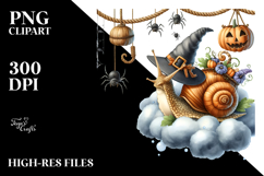 Snail Halloween Cloud PNG Product Image 2