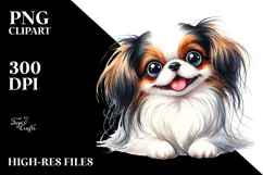 Happy Japanese Chin, PNG Product Image 2