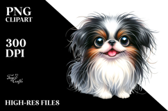 Happy Japanese Chin, PNG Product Image 2