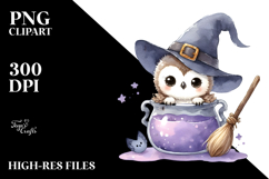 Cute Baby Owl Popping Out, Transparent PNG Product Image 2
