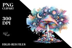 Colorful Magical Celestial Astral Mushroom | Sublimation Product Image 3